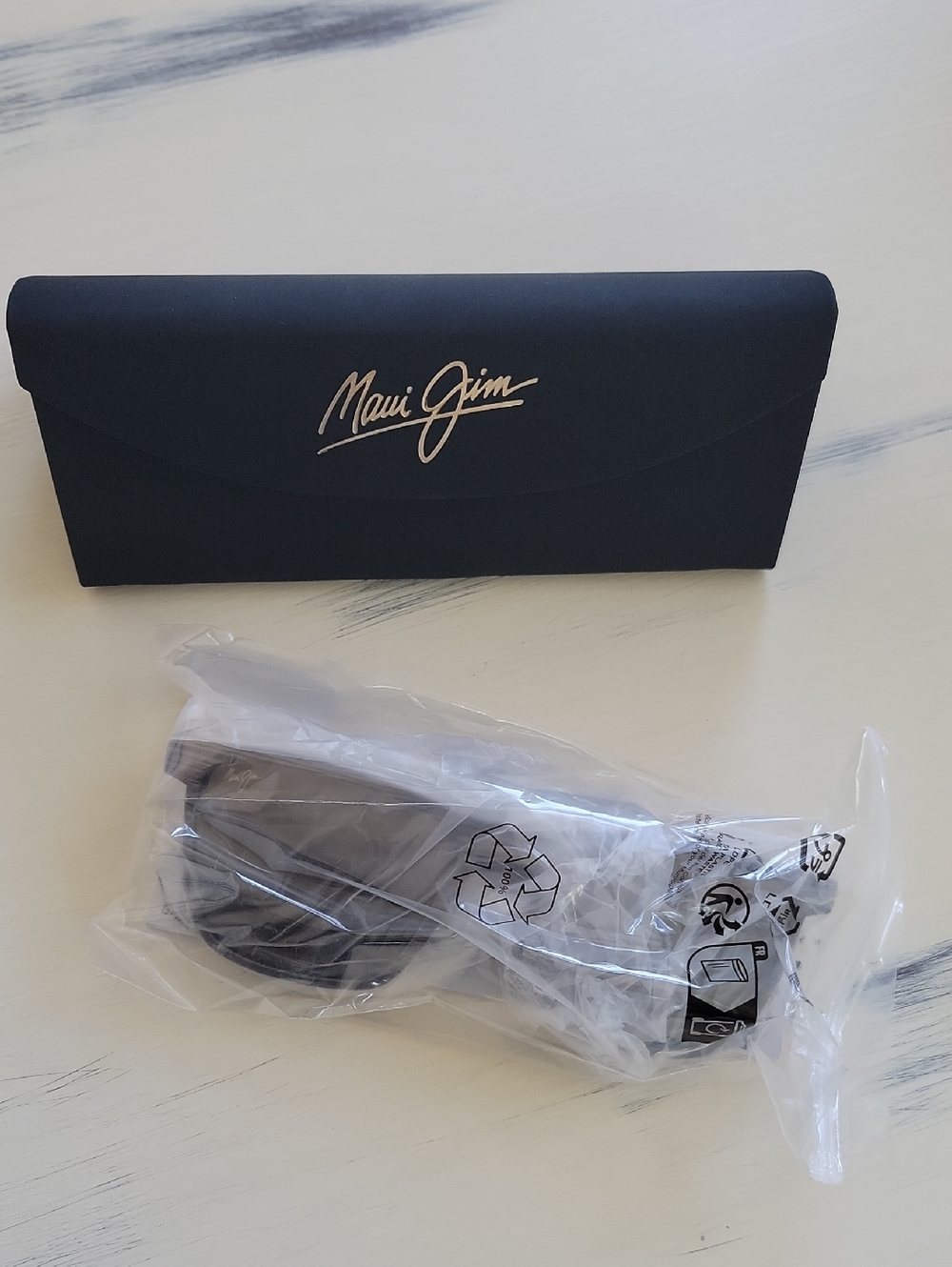 NWT Maui Jim One Way Polarized Rectangular Sunglasses | Bronze Brown | Square - Picture 4 of 5